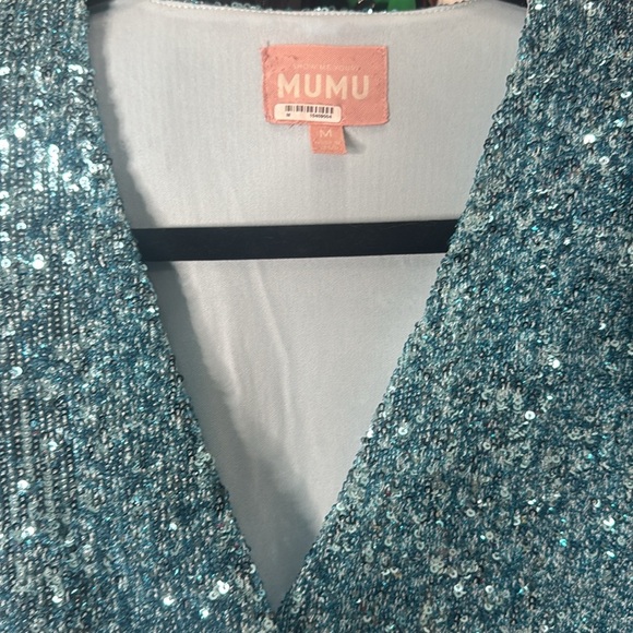 SHOW ME YOUR MUMU
PARTY HOP DRESS Sequin Blue Dress - Picture 16 of 17